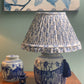 Gardenia Frill Block-Print Cotton Gathered Lamp Shade