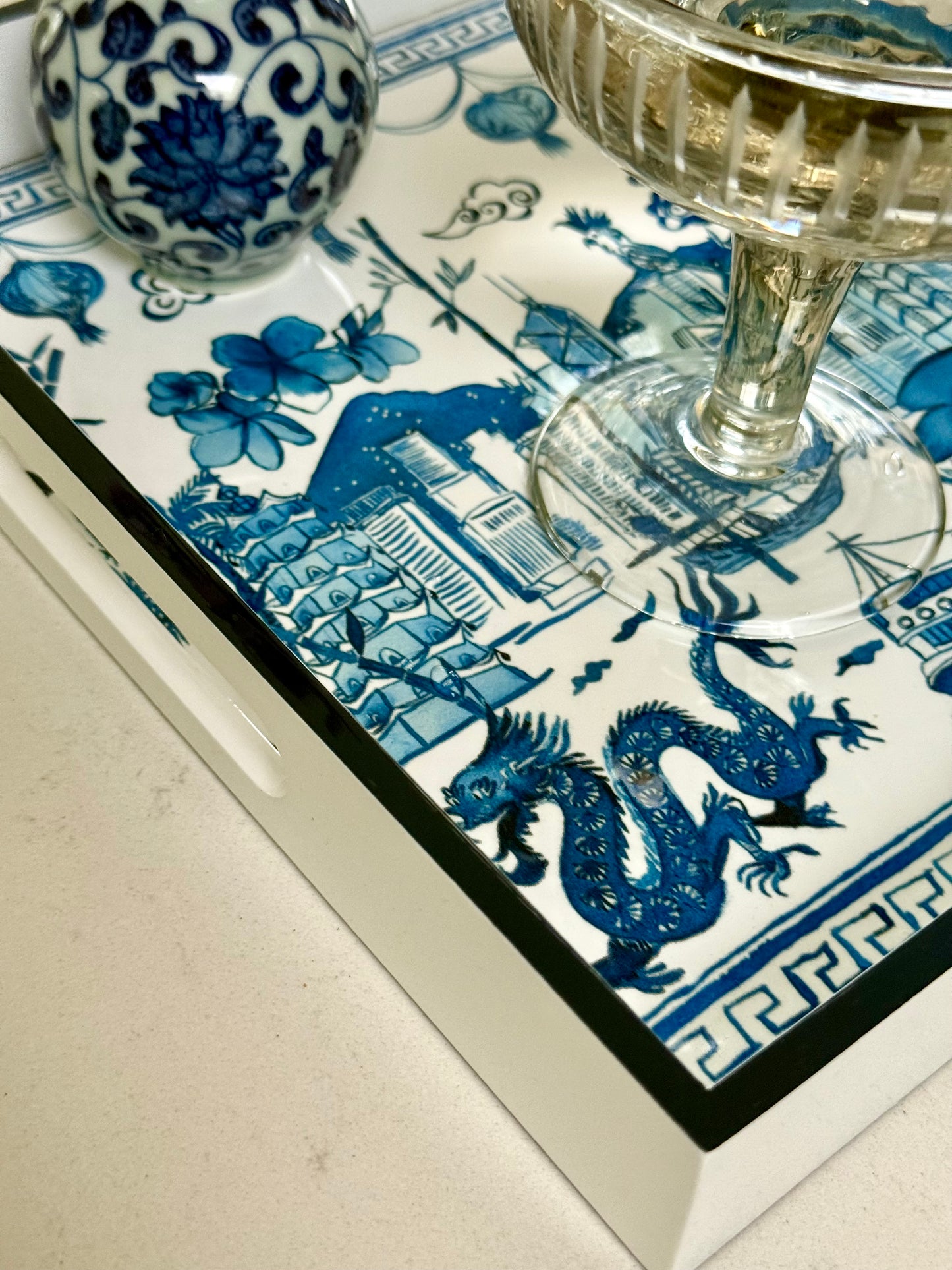 'Hong Kong Homage' Lacquer Tray