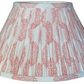 Coral Paisley Block-Printed Lamp Shade