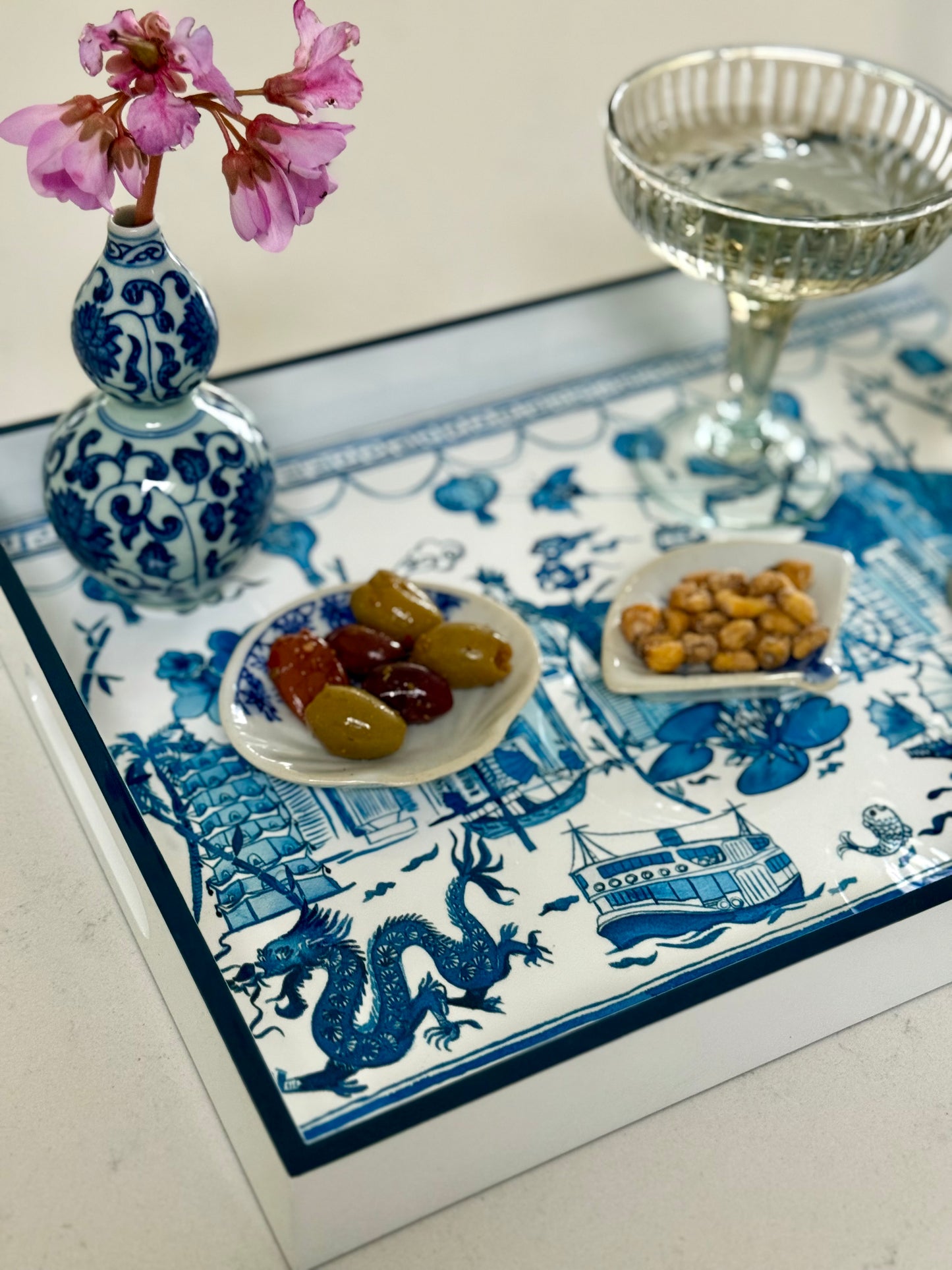 'Hong Kong Homage' Lacquer Tray