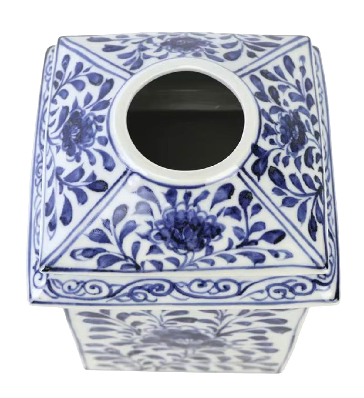 Lotus Flower Ceramic Tissue Box
