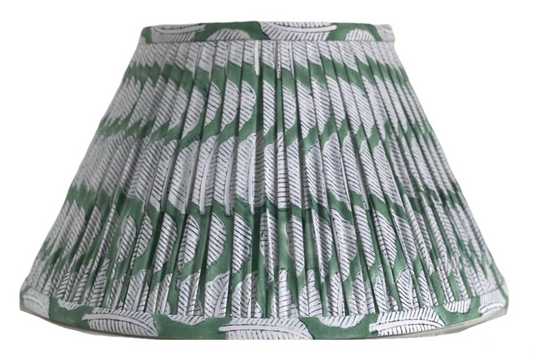 Leaf Block-Printed Lamp Shade