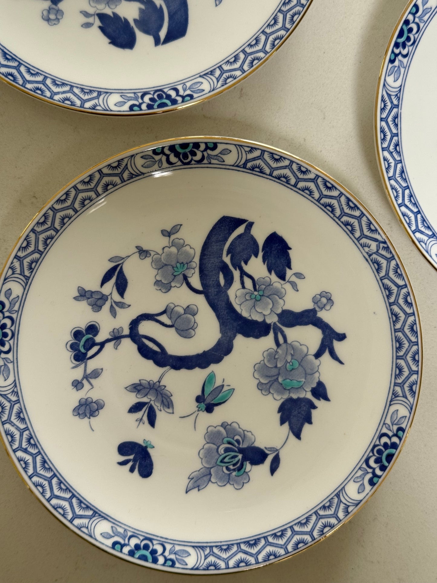 Royal Tuscan ‘Mandarin’ Bone China side plates