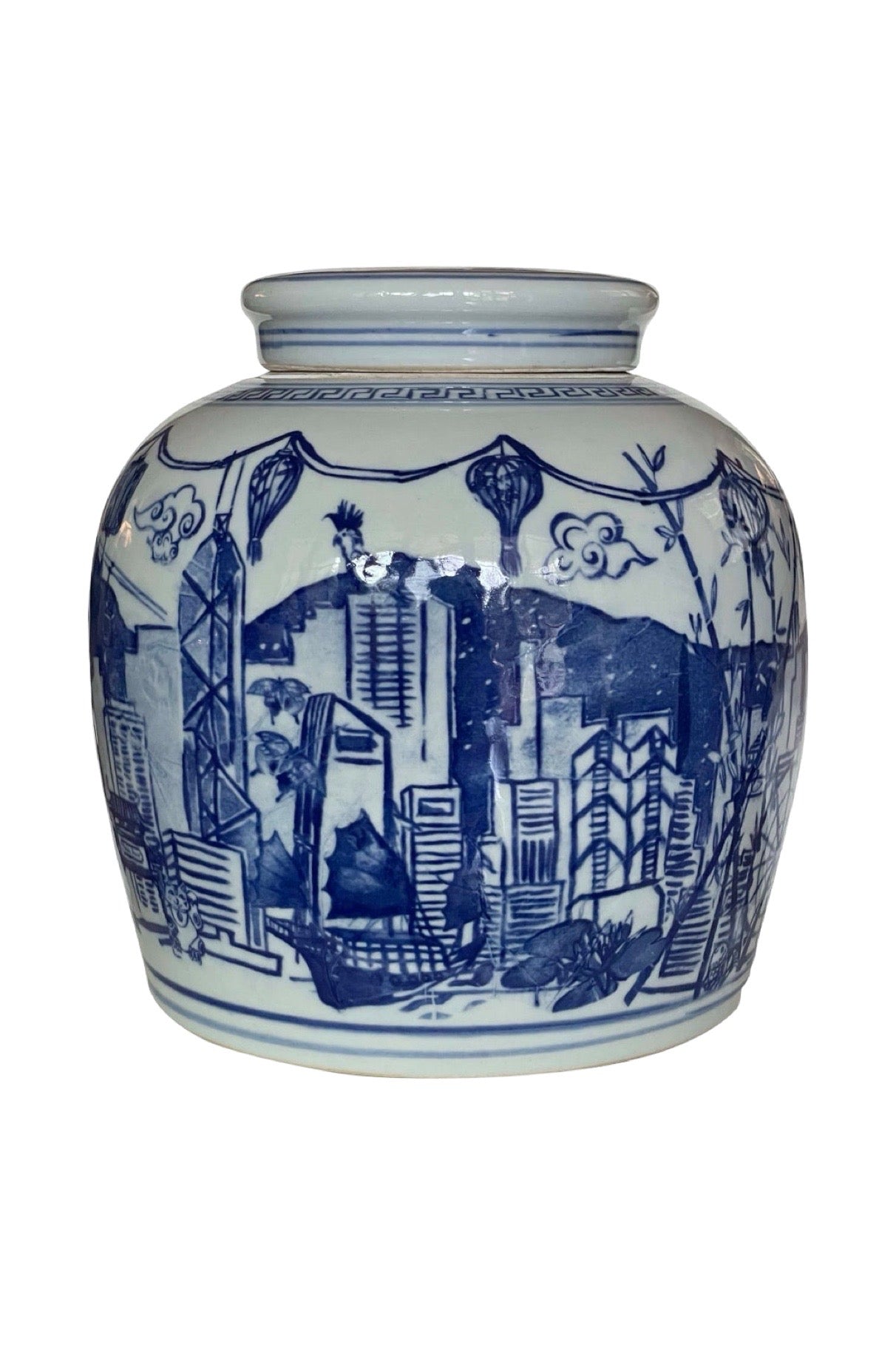 'Hong Kong Homage' Ginger Jar: Imperial Blue