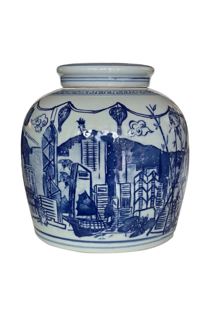 'Hong Kong Homage' Ginger Jar: Imperial Blue