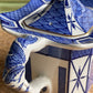 Vintage Blue & White 'Burleigh' Pagoda Teapot