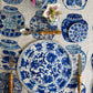 Antique Chinese Plates Coaster Set - Blue & White