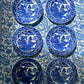 Antique Hammersley & Co. Blue Willow Side Plates
