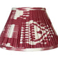 Berry Silk Ikat Lamp Shade