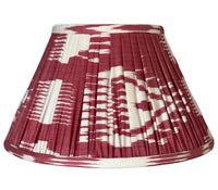 Berry Silk Ikat Lamp Shade