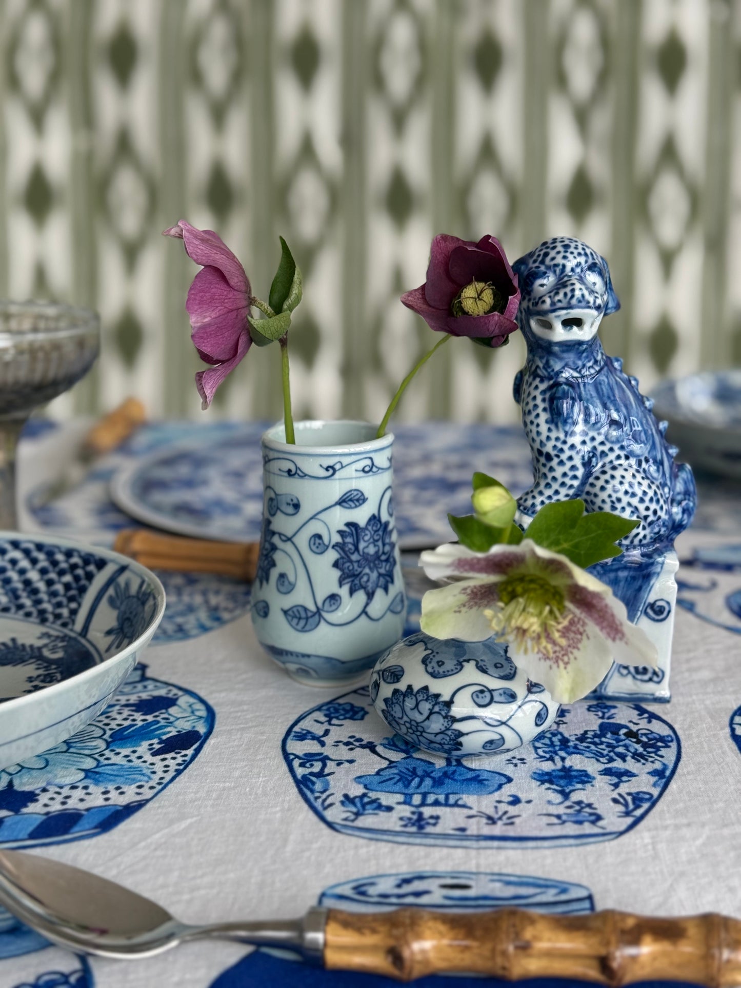 Chinoiserie Bud Vases