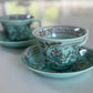 Vintage 'Singapore Bird' Cup & Saucer: set of 2