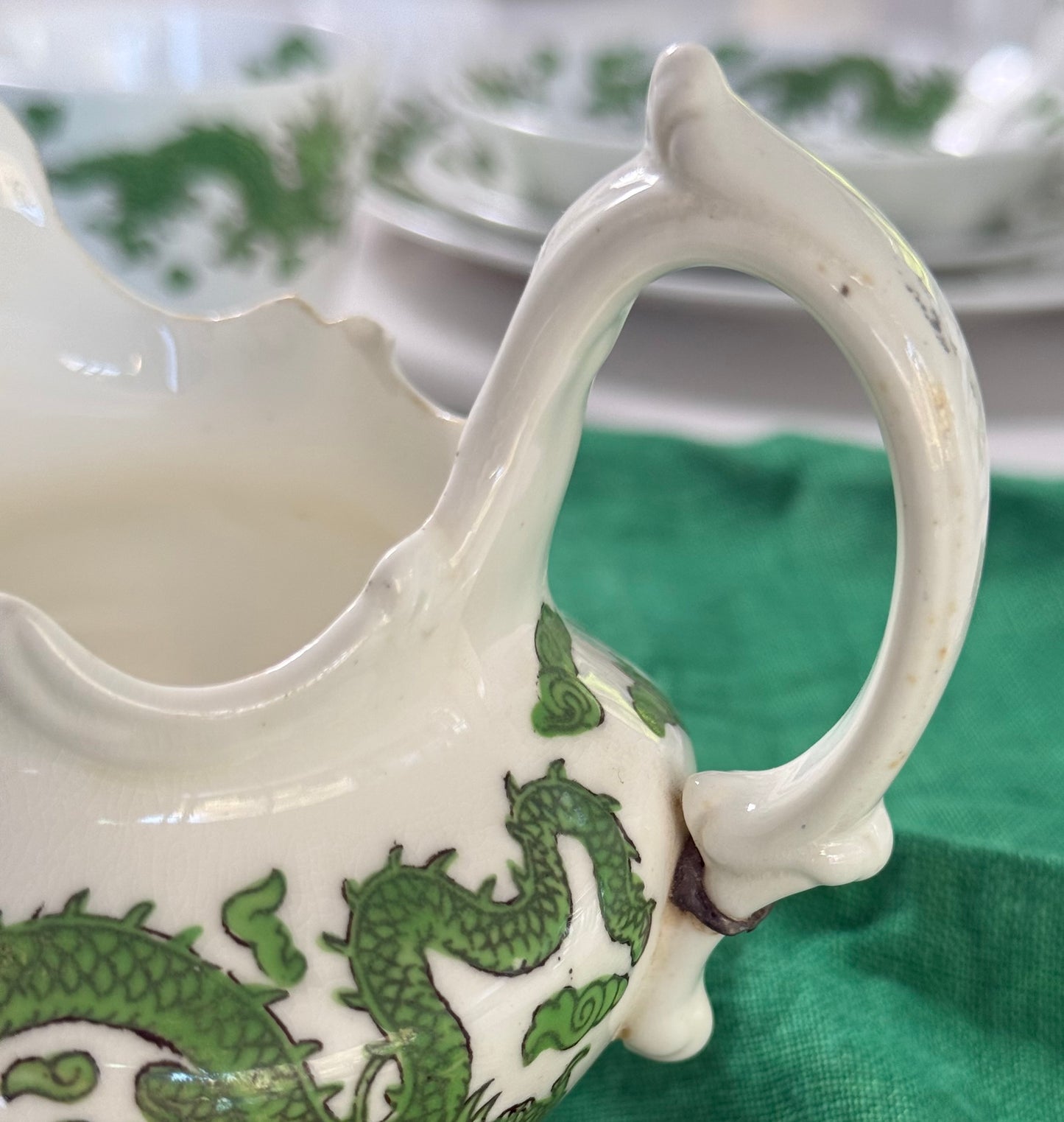 Rare Green Dragon Part Tea Set