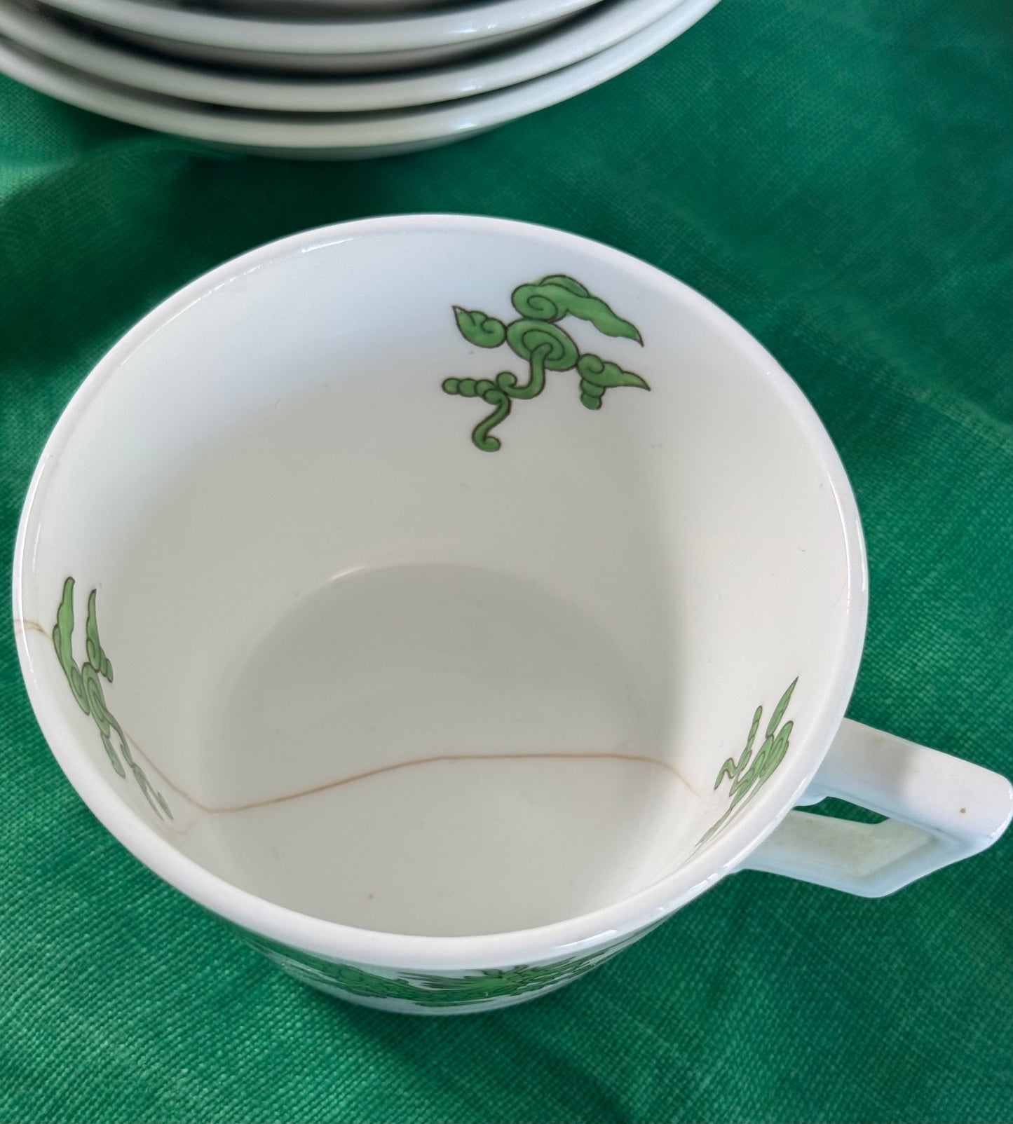 Rare Green Dragon Part Tea Set
