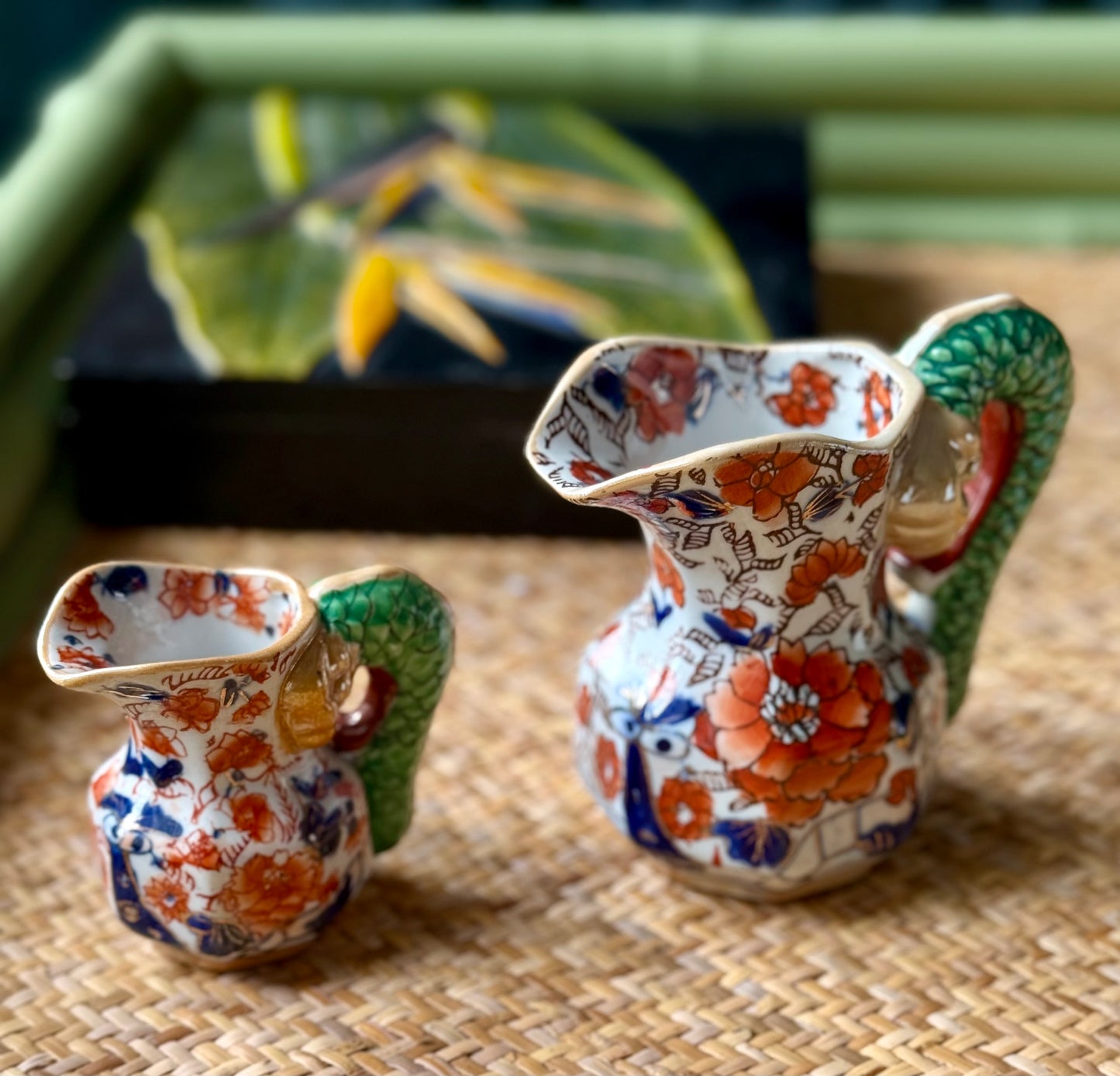 Antique Mason's Hydra Jugs