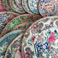 Antique Chinese Plates Placemat Set - Coloured
