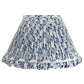 Gardenia Frill Block-Print Cotton Gathered Lamp Shade