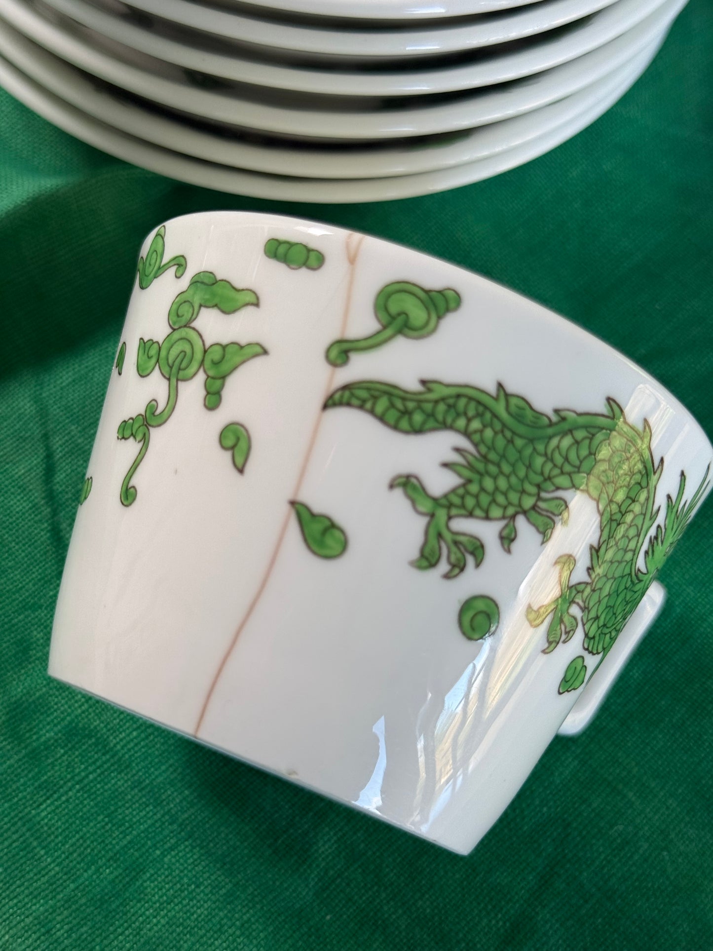 Rare Green Dragon Part Tea Set