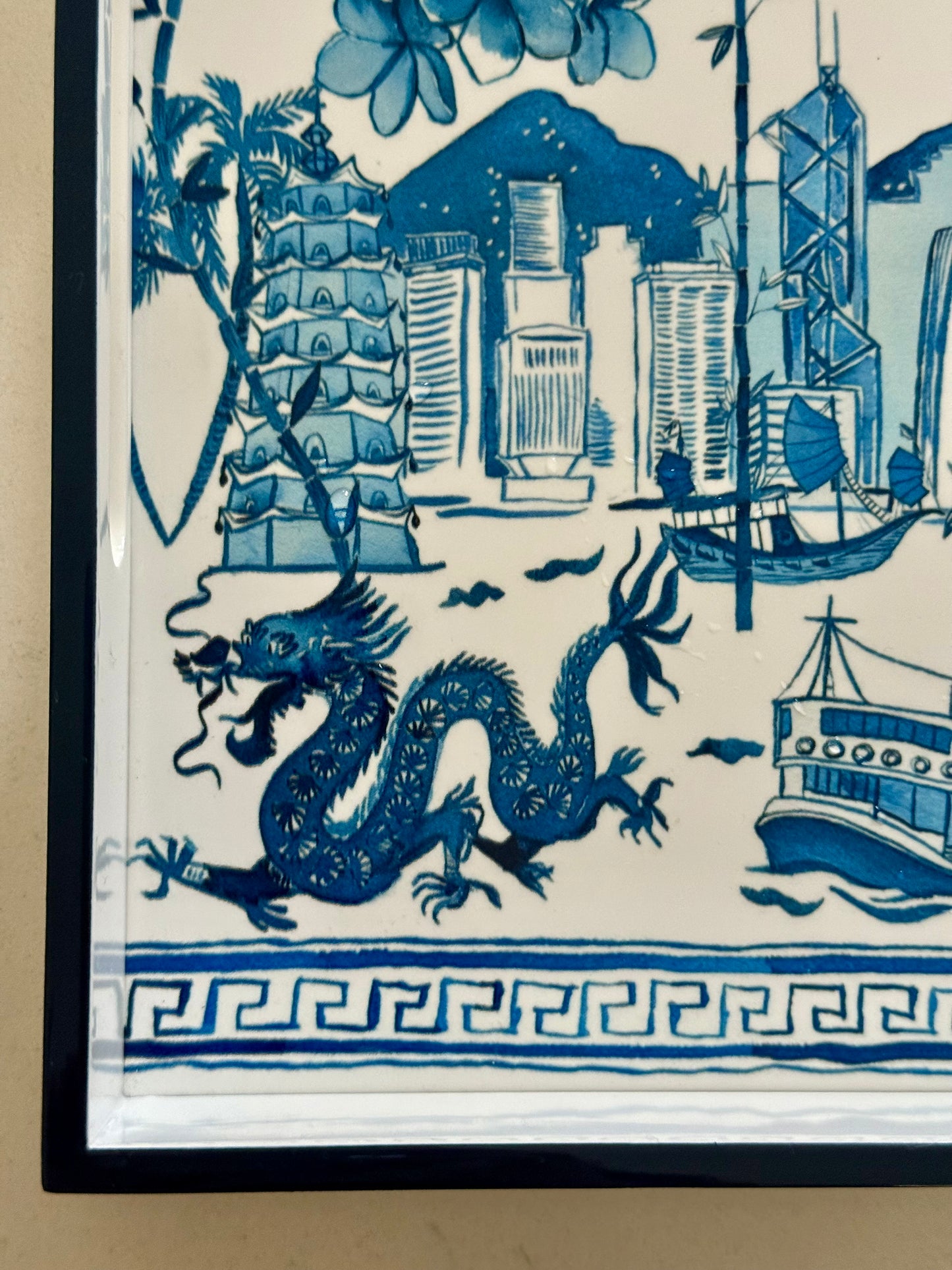 'Hong Kong Homage' Lacquer Tray