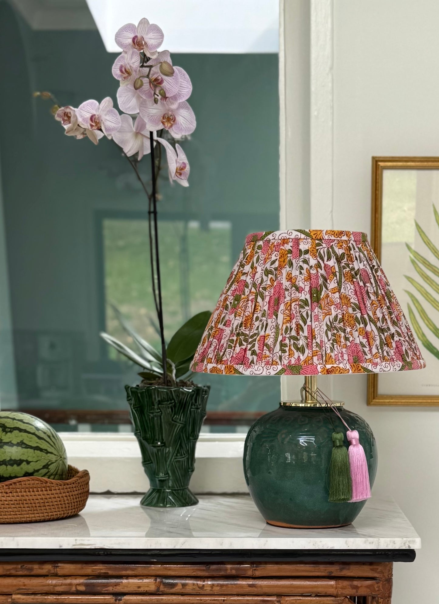 Patna Block-Printed Lamp Shade