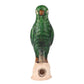 Green Ceramic Parrot Figurines - Pair