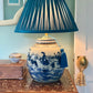 Teal Silk Lamp Shade