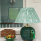 Hunan Jade Floral Relief Lamp