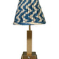 Pillar rechargeable lamp (with Cobalt Ikat shade)