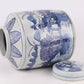 Village Scene Lidded Jar