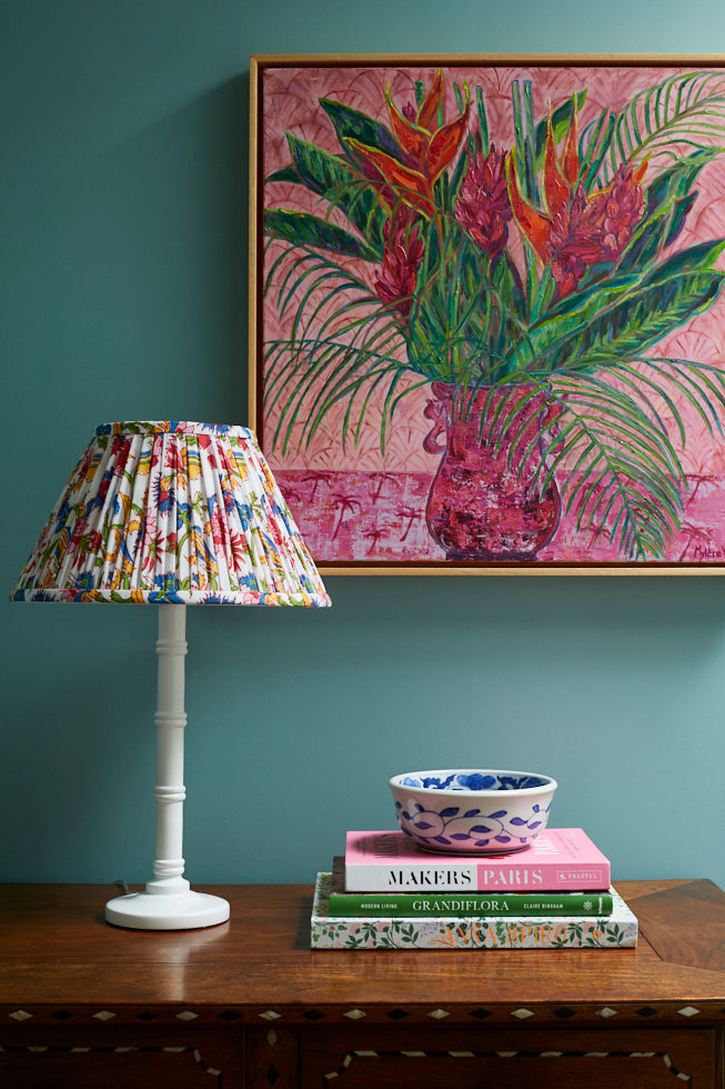 Bottlebrush Block-Printed Lamp Shade