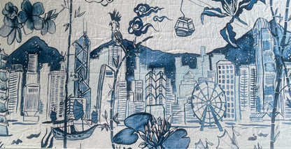 'Hong Kong Homage' Linen Tablecloth: two sizes