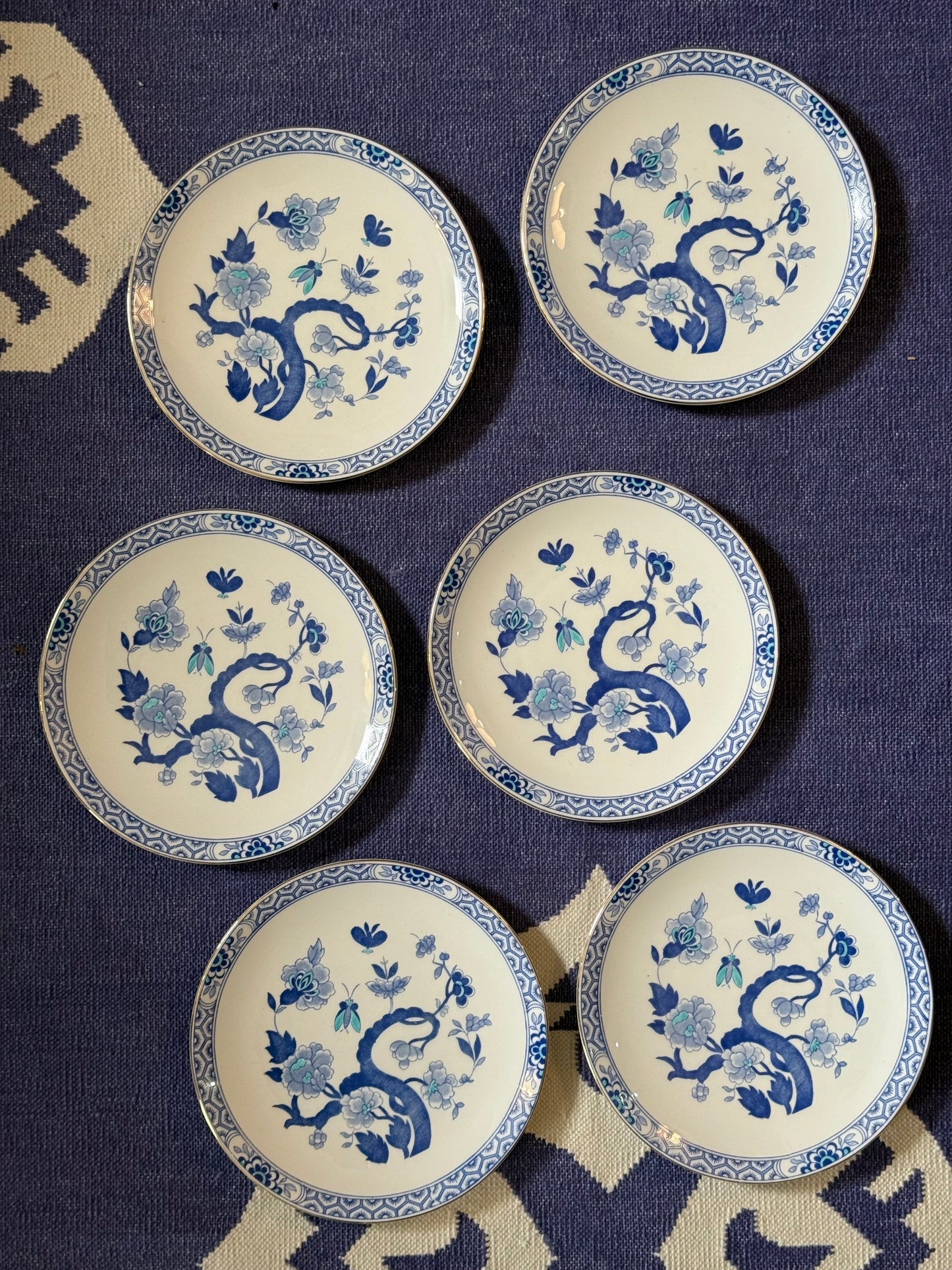 Royal Tuscan ‘Mandarin’ Bone China side plates