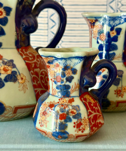 Antique Ironstone Imari Jugs
