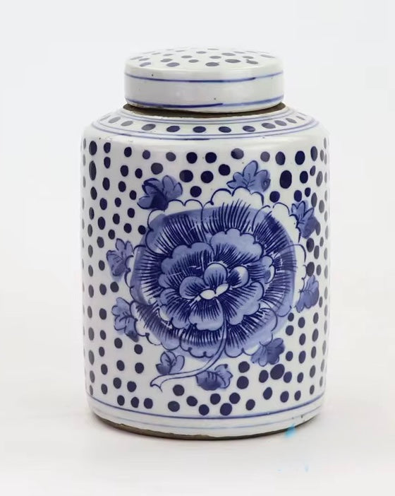 Polkadot & Peony Lidded Jars