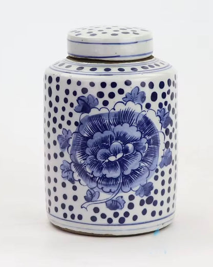 Polkadot & Peony Lidded Jars