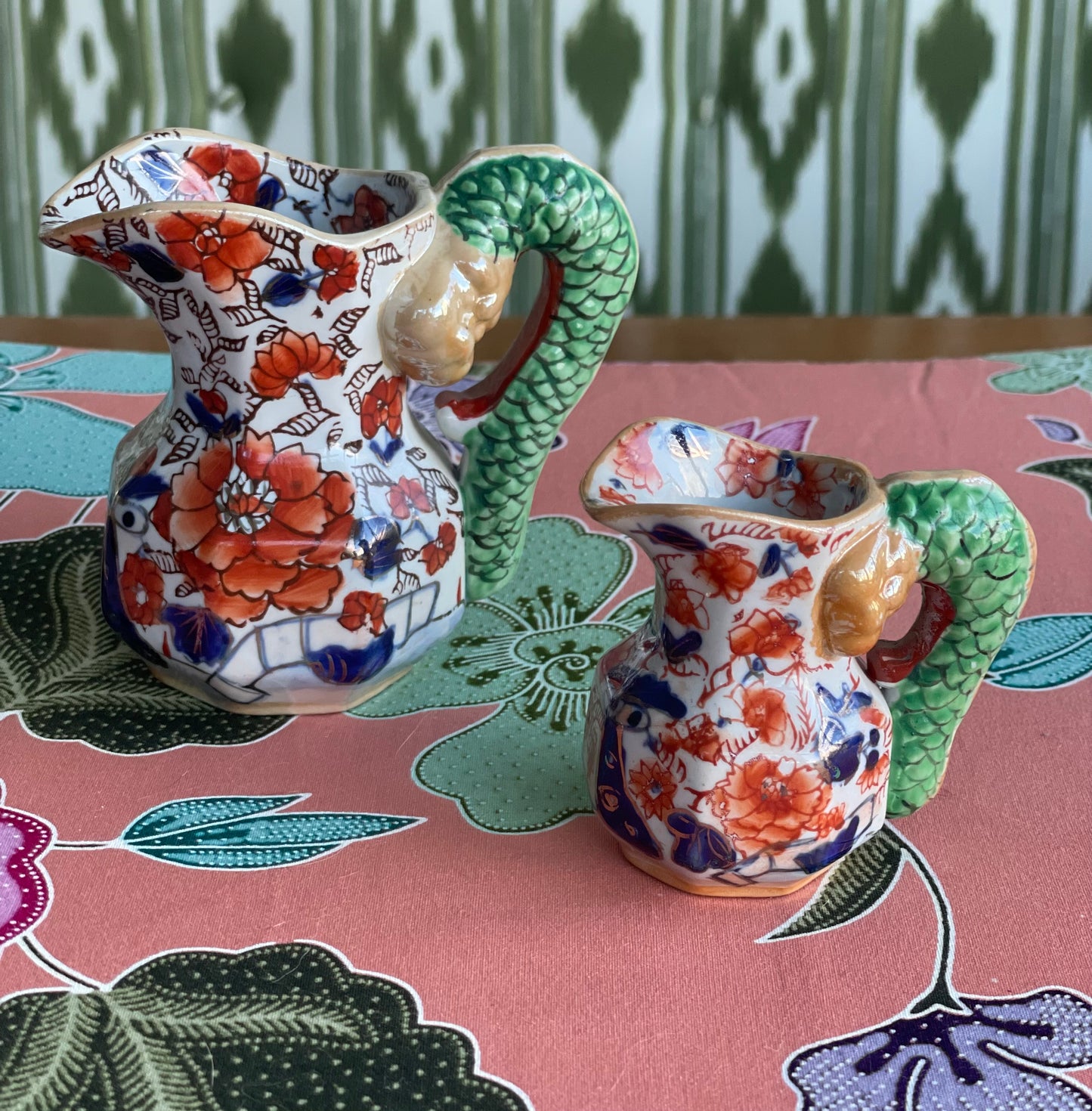 Antique Mason's Hydra Jugs