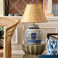 Double Happiness (border) Ginger Jar Lamp