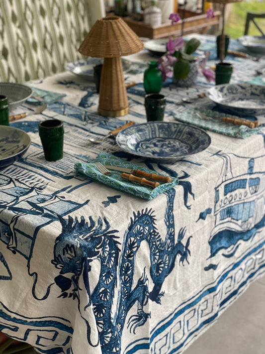PRE-ORDER: 'Hong Kong Homage' Linen Tablecloth