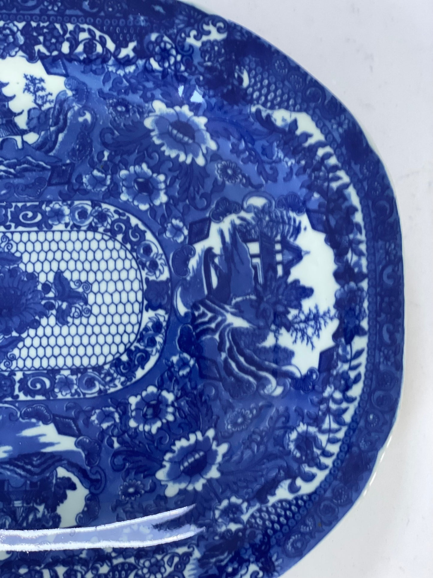 Antique Chinoiserie Victoria Ware Platter