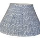 Indigo Wave Block-Printed Lamp Shade