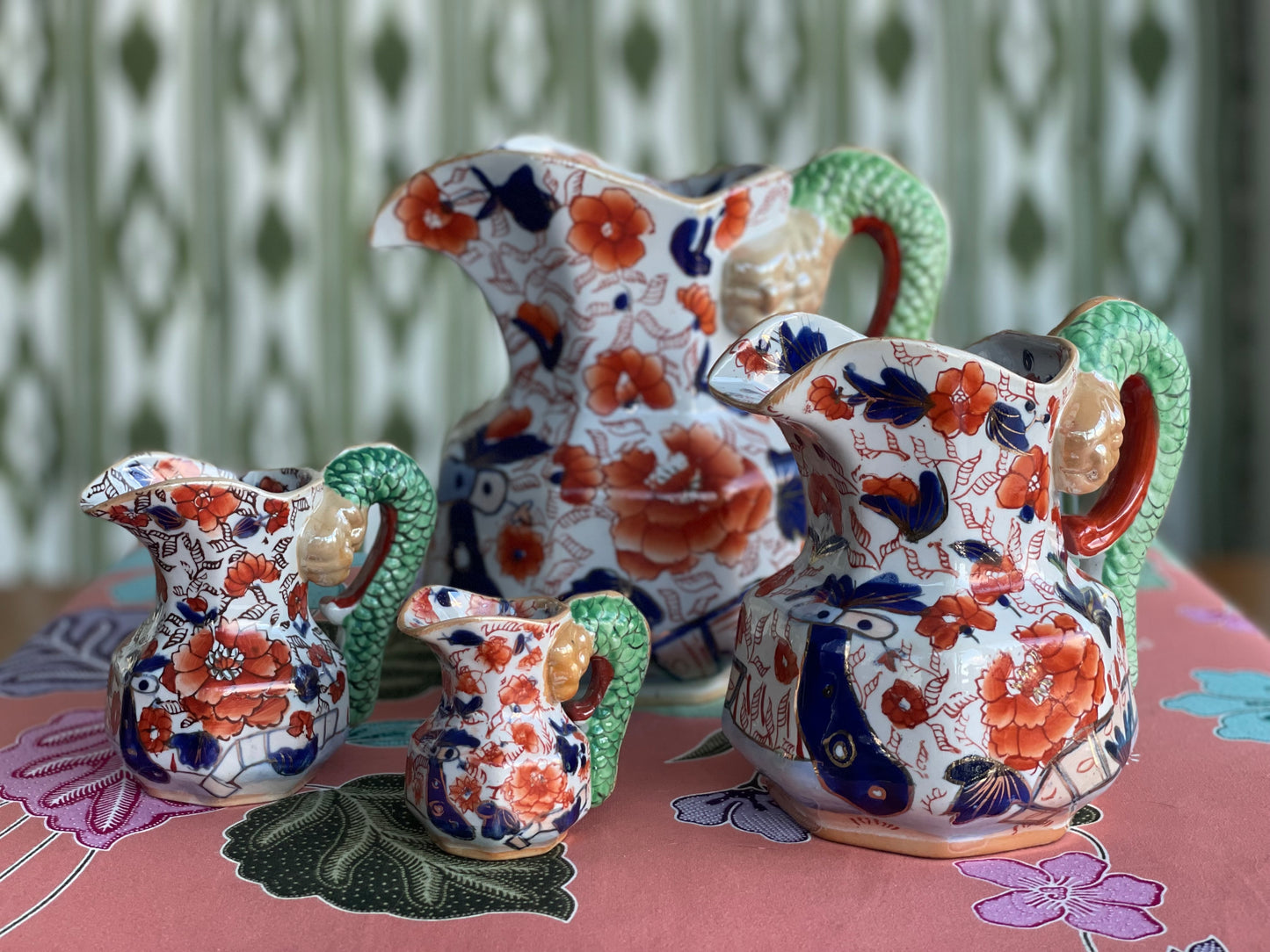 Antique Mason's Hydra Jugs