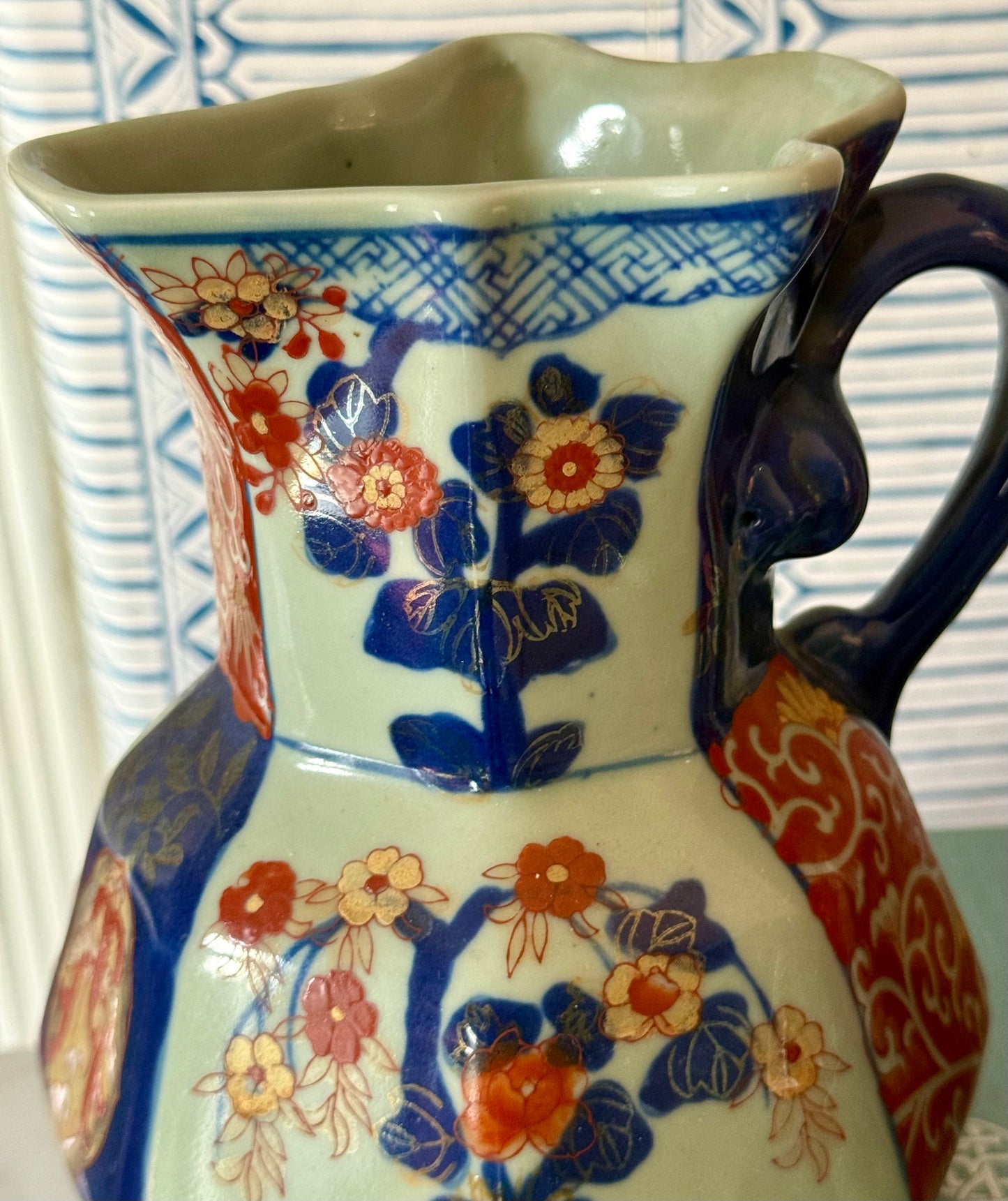 Antique Ironstone Imari Jugs