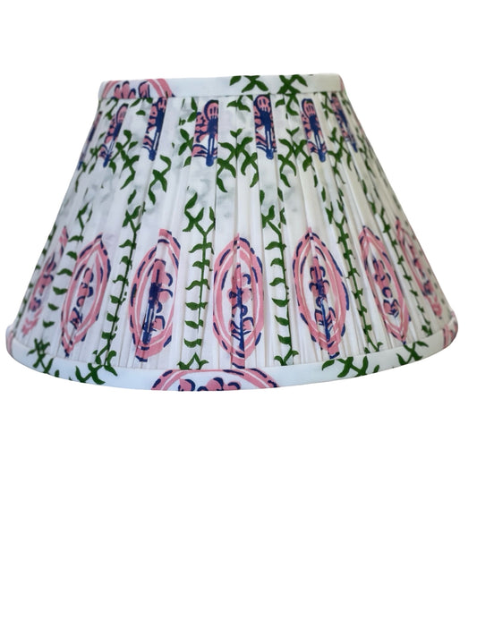Flora Block-Printed Lamp Shade