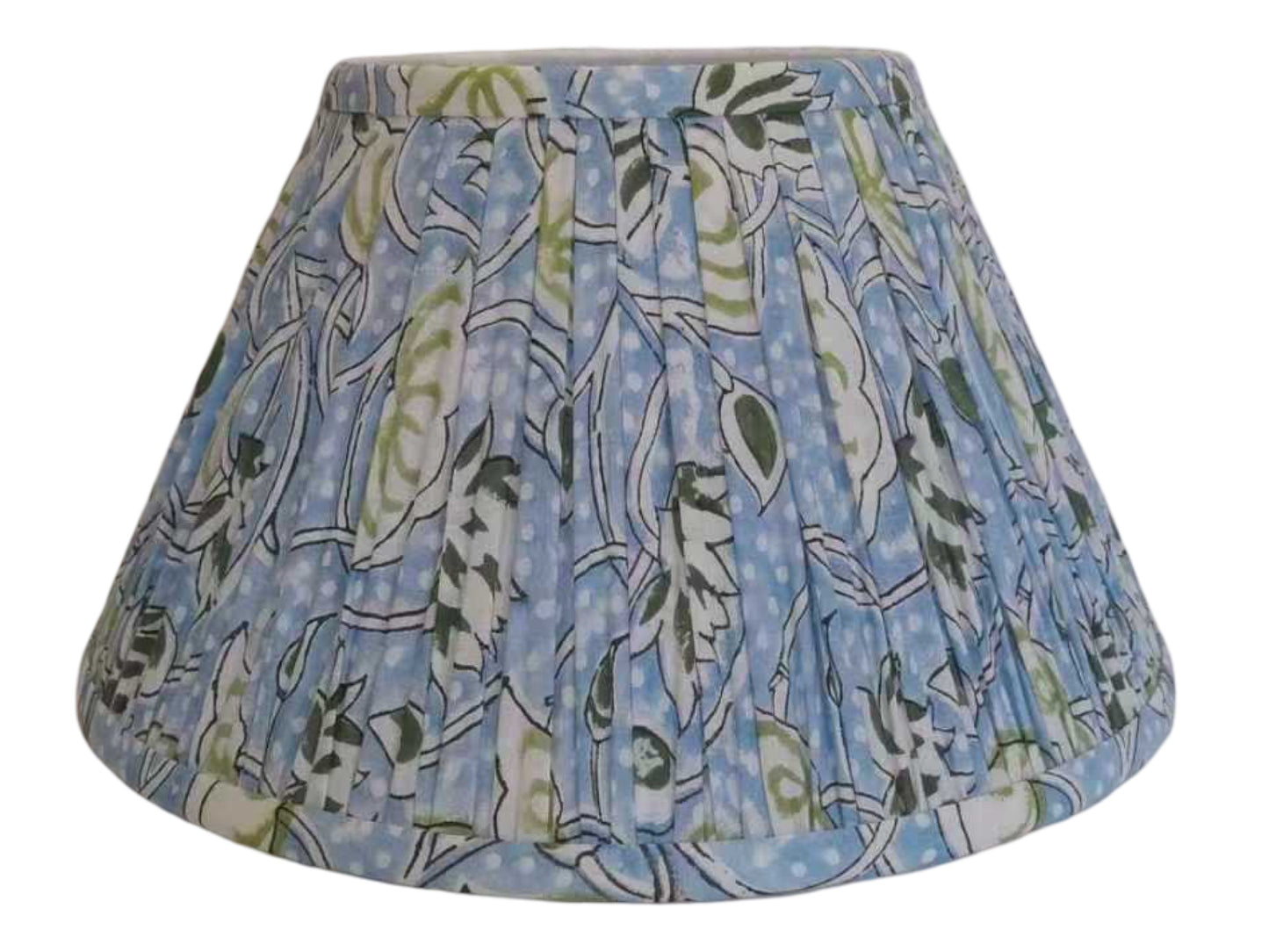 Lotus Block-Printed Lamp Shade