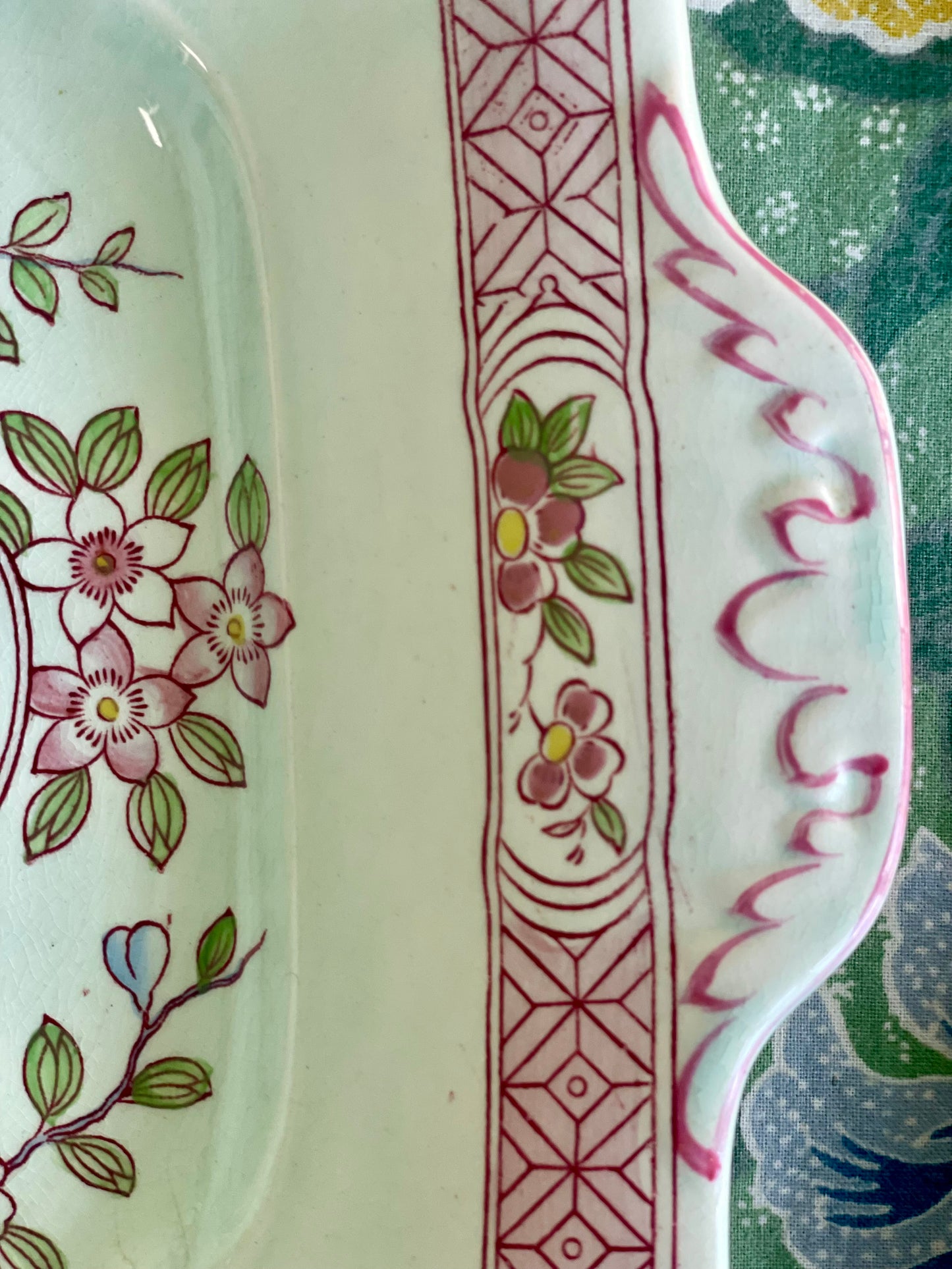 Vintage 'Singapore Bird' Square Platter