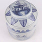 Village Scene Lidded Jar
