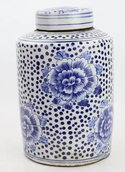 Polkadot & Peony Lidded Jars