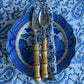 Vintage 'Blue Willow' Dinner Plates: set of 4