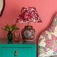 Garnet Silk Ikat Lamp Shade