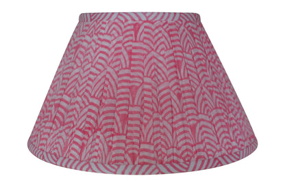 Rose Wave Block-Printed Lamp Shade